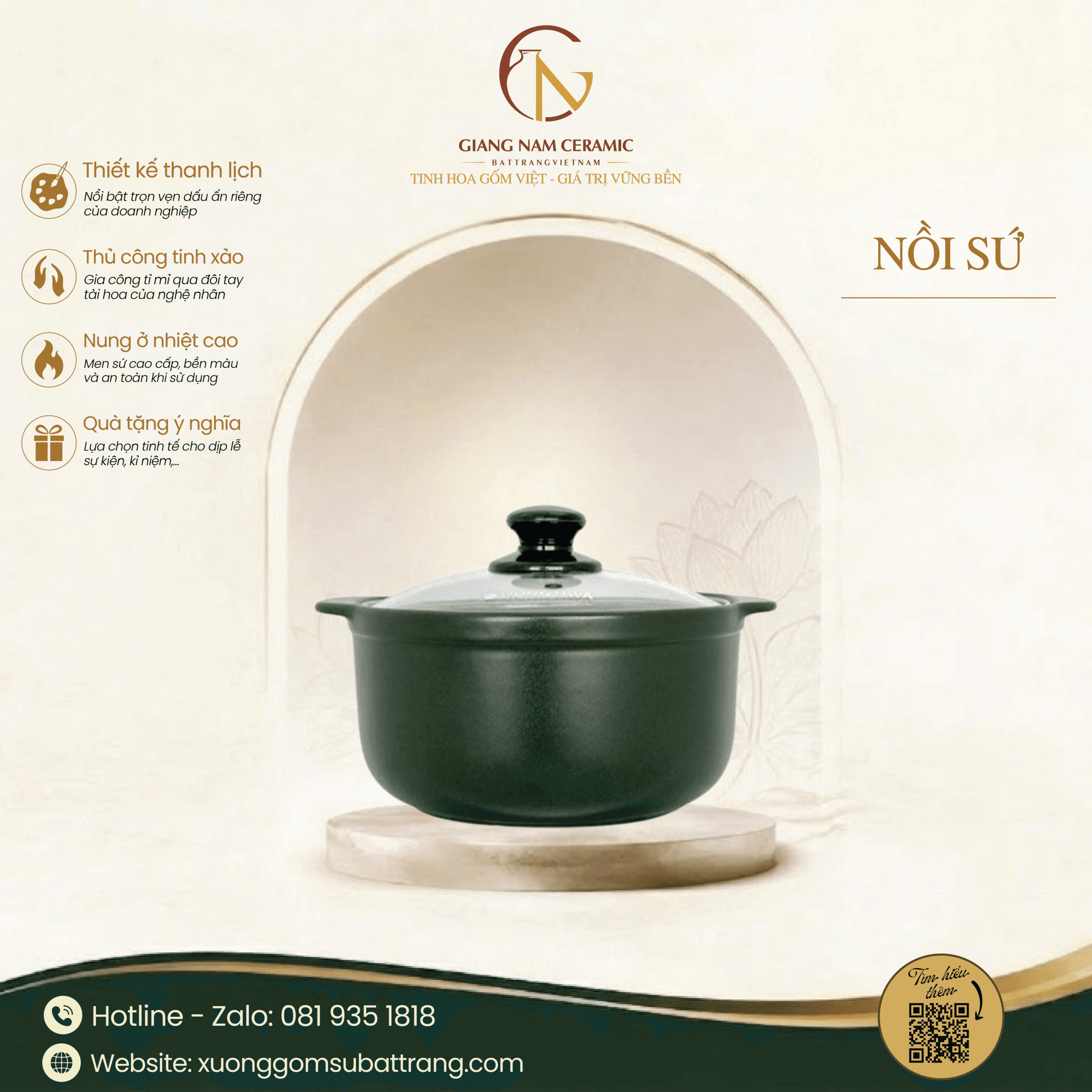 Nồi dưỡng sinh sâu lòng nắp kính Donghwa 1 Nồi dưỡng sinh sâu lòng nắp kính Donghwa
