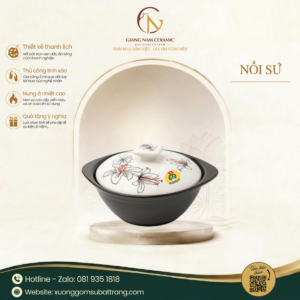 Nồi đất Tucbeghi nắp Hoa Ly DongHwa