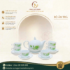 Bộ Ấm Trà Mẫu Đơn Hoa Sen Xanh