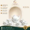 Bộ Ấm Trà Bưởi Cành Sen Xanh 3 image 11