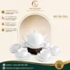Bộ Ấm Trà Ngọn Lửa Men Trắng 2 image 25