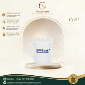 Ly Sứ Trắng In Logo Ngân Hàng
