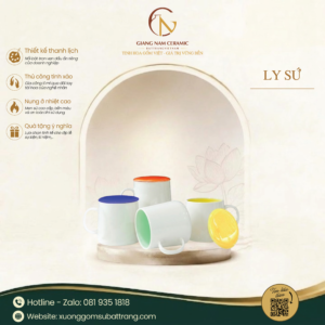 Ly Sứ Có Nắp Lòng Màu