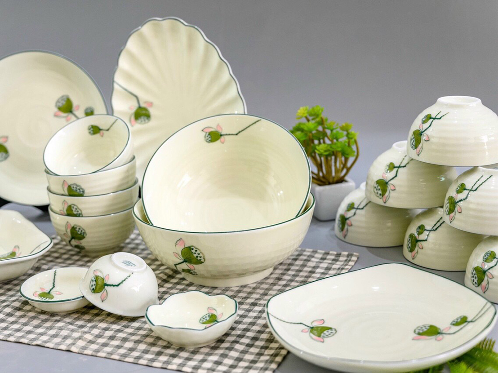 Các dòng bát đĩa Giang Nam Ceramic có thể sản xuất