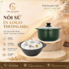 Nồi Đất Nắp Sứ Trắng Hoa Văn DongHwa In logo 2 fb.ns5