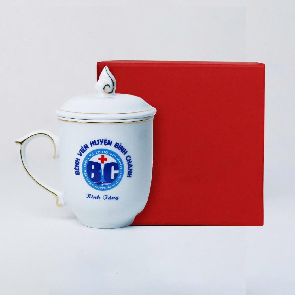 Ly sứ in logo Ly sứ in logo