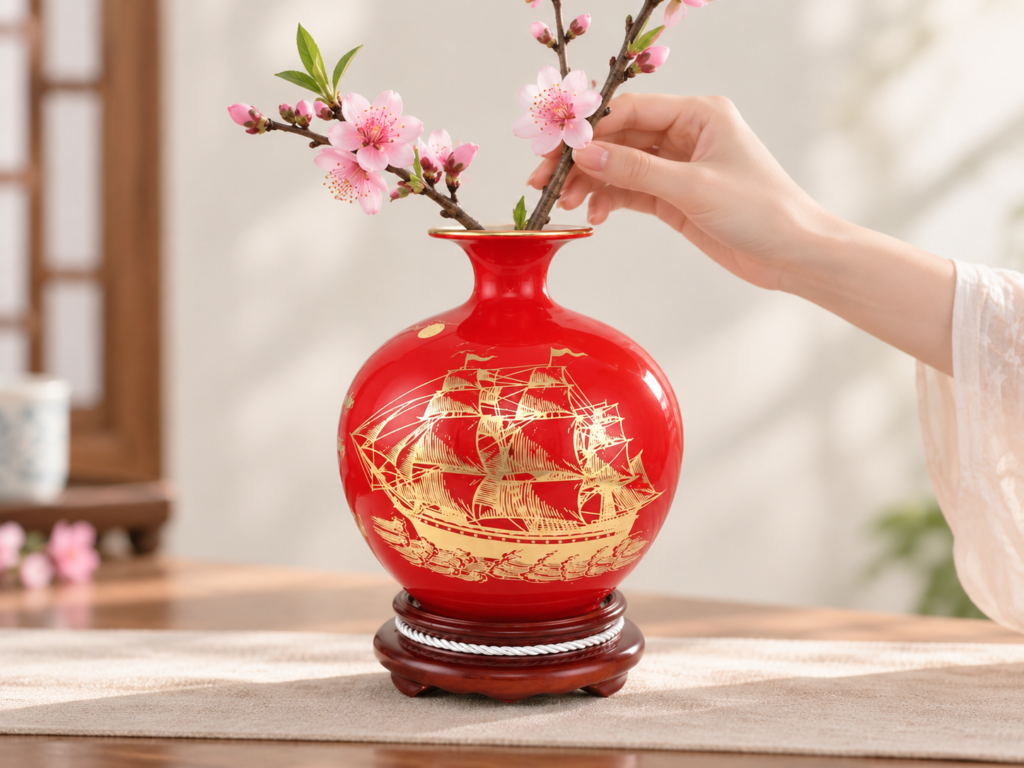 Có nên cắm hoa vào bình hút lộc Có nên cắm hoa vào bình hút lộc